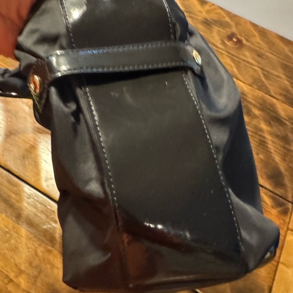 Kate Spade Stevie Nylon and Patent Leather satchel.  Black. Light weight. - Picture 4 of 11